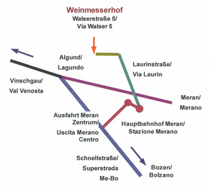 L'arrivo al Weinmesserhof